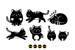 Hand Drawn Cat SVG For Crafts And Printables Product Image 3