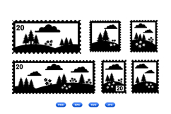 Postage Stamp SVG For Craft Projects Product Image 1