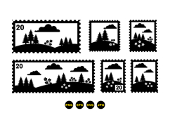 Postage Stamp SVG For Craft Projects Product Image 3