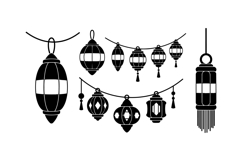 Hand Drawn Lantern Clipart For Party Invitations Product Image 1