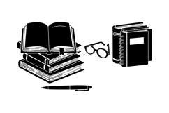 Hand Drawn Book And Stationery Clipart Product Image 2