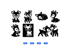 Hand Drawn Fawn SVG For Nursery Decor Product Image 1