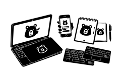 Bear Logo Mockup For Digital Branding Product Image 2