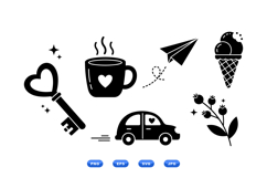 Hand Drawn Love Icon For Crafts Product Image 2