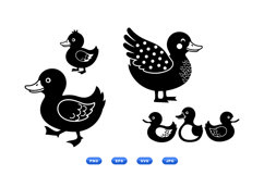 Cute Duck Vector Clipart For Crafts Product Image 2