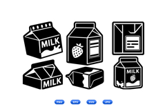 Hand Drawn Milk Carton Vector For Labels Product Image 1