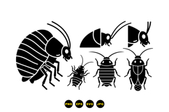 Roach Vector Illustration For Crafts Product Image 3