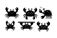 Cute Crab SVG Vector For Kids Crafts Product Image 3