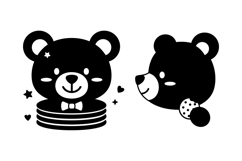 Hand Drawn Cute Bear Clipart For Baby Shower Product Image 3