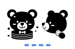 Hand Drawn Cute Bear Clipart For Baby Shower Product Image 2