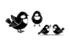 Hand Drawn Sparrow Vector For Invitations Product Image 3