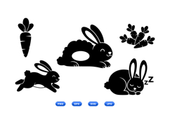 Hand Drawn Easter Bunny For Crafts Product Image 2