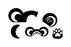 Bear SVG Elements For Kids Crafts And Shirts Product Image 2