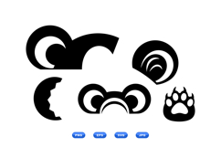 Bear SVG Elements For Kids Crafts And Shirts Product Image 1