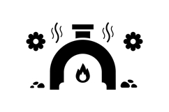 Hand Drawn Wood Fired Oven SVG For Invitations Product Image 2