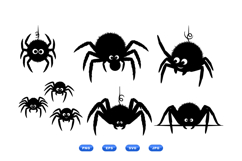 Hand Drawn Spider SVG For Halloween Crafts Product Image 1
