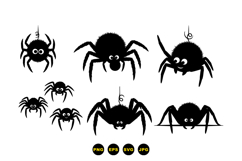 Hand Drawn Spider SVG For Halloween Crafts Product Image 3