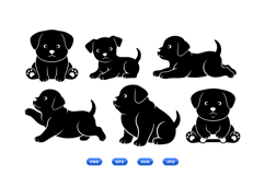 Charming Puppy Illustration For Crafts Product Image 2