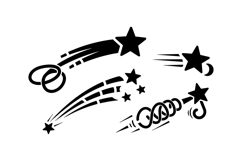 Shooting Star SVG For Party Decor Product Image 1
