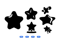 Cute Star SVG Shapes For Crafts And Kids Product Image 2
