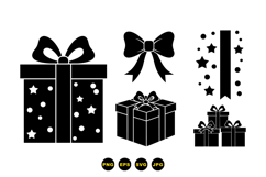 Holiday Gift Box Vector For Invitations Product Image 3