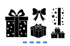 Holiday Gift Box Vector For Invitations Product Image 2
