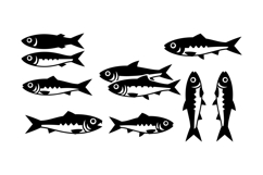Hand Drawn Fish SVG For Crafts Product Image 1