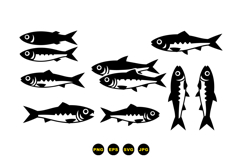 Hand Drawn Fish SVG For Crafts Product Image 3