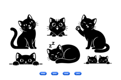 Hand Drawn Cat Illustration For Crafts Product Image 2