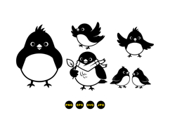 Charming Bird SVG Clipart For Crafts Product Image 3