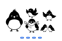 Charming Bird SVG Clipart For Crafts Product Image 1