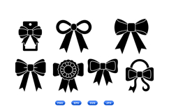Hand Drawn Ribbon Bow Vector For Crafts Product Image 2