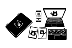 Bear Device Clipart For Branding Mockups Product Image 1
