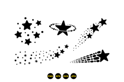 Hand Drawn Star Trail Clipart For Crafts Product Image 3