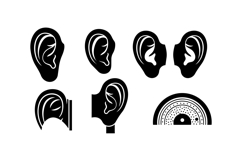 Minimal Ear Icon Vector For Designers Product Image 3
