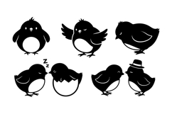 Hand Drawn Chick Clipart For Invitations Product Image 2