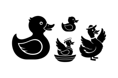 Hand Drawn Rubber Duck Vector Product Image 3