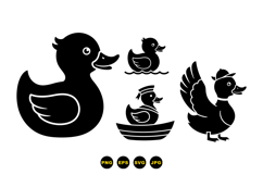 Vector Rubber Duck Illustrations For Party Invitations Product Image 3