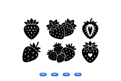 Hand Drawn Strawberry SVG For Crafts Product Image 1