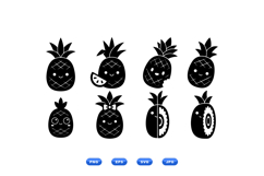 Kawaii Pineapple Clipart For Crafts Product Image 1