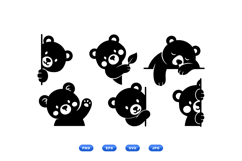 Hand Drawn Cute Bear Clipart For Crafts Product Image 1