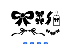 Hand Drawn Ribbon Bow SVG For Gifts Product Image 1