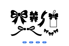 Bow And Ribbon Clipart For Gift Wrapping Craft Product Image 1