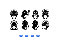 Cute Chick Flower Head SVG For Easter Crafts Product Image 1