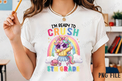 5TH Back to School Unicorn Sublimation Product Image 2