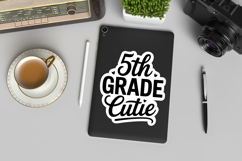 5th Grade Cutie SVG File | Back to School Sticker | Teacher Product Image 3
