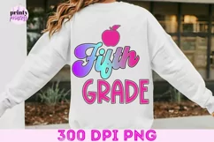 5th Grade Teacher png, Back to School School Sublimation Product Image 2