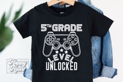 5th Grade Unlocked Level Up SVG - Back To School Gamer PNG Product Image 4