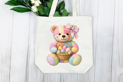 Easter Patchwork Teddy Bear png Product Image 7