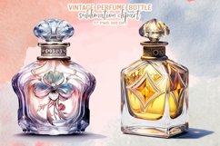 Vintage Perfume Bottles Sublimation Clipart Product Image 6
